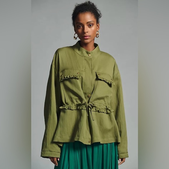 Anthropologie Oversized Utility Jacket , sz : XS - Picture 1 of 14